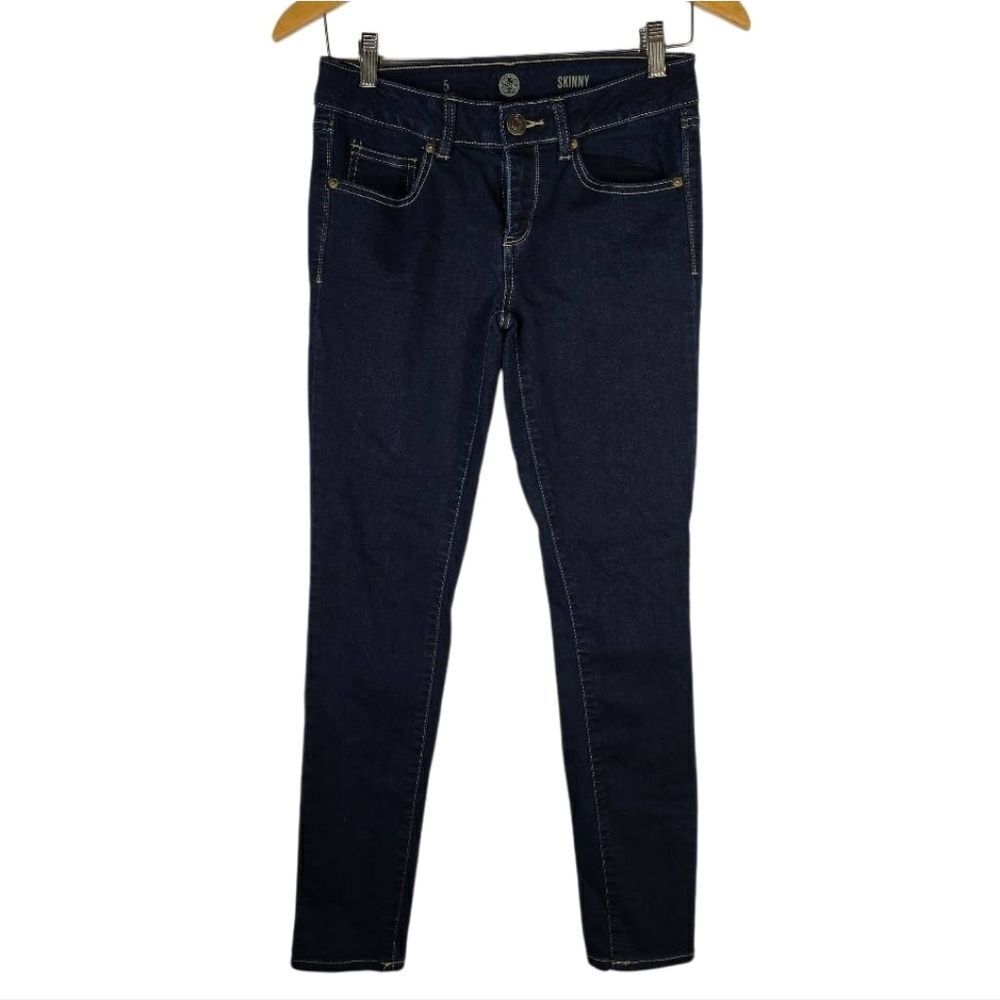 SO Women's Dark Wash Skinny Jeans
